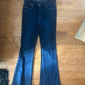 American Eagle Next Level Stretch Super Hi Rise Flare Jeans 4R
